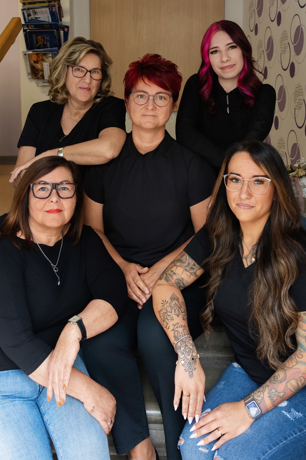 Das Team des Friseursalons MAGIE