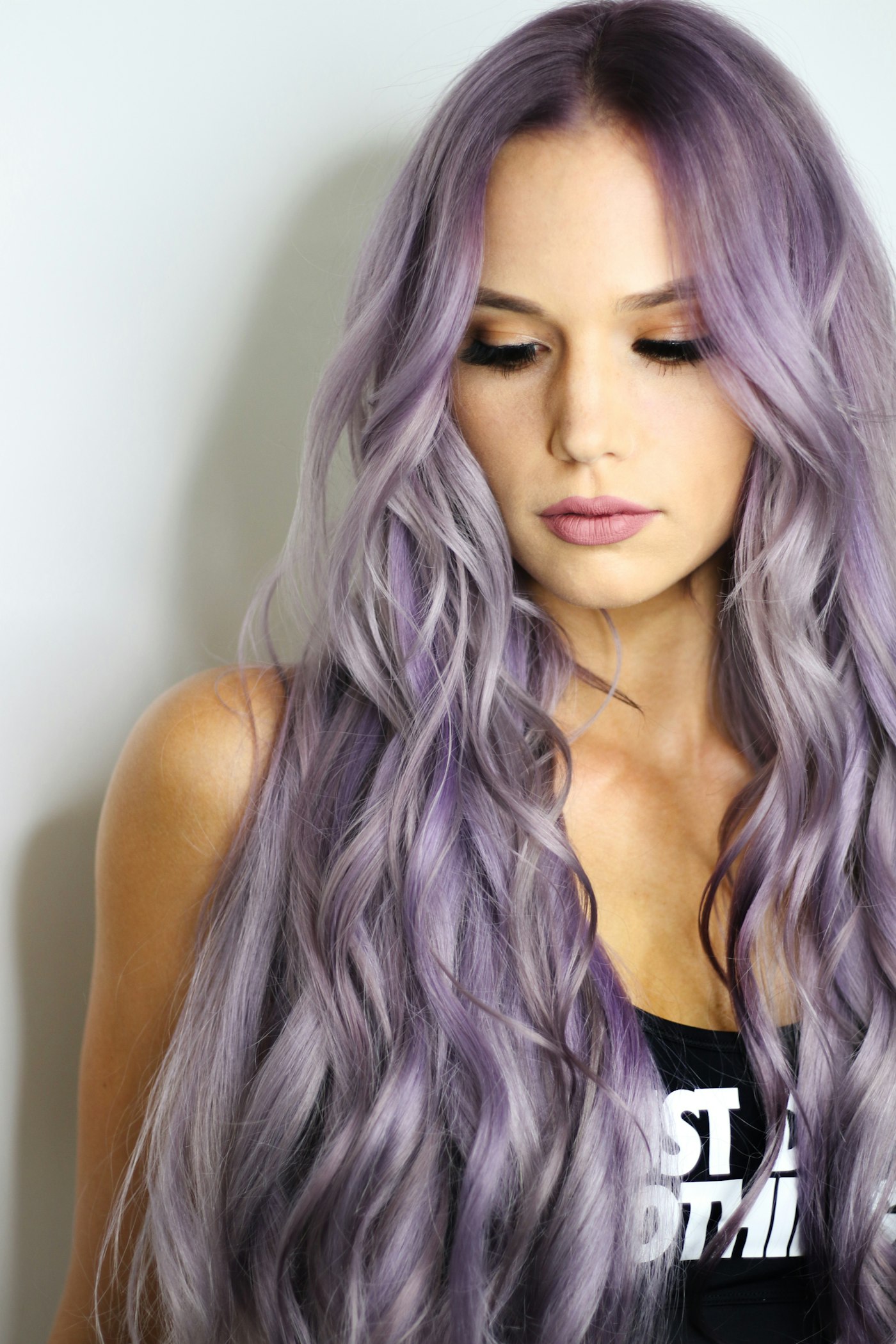Farbige Haare in Violett